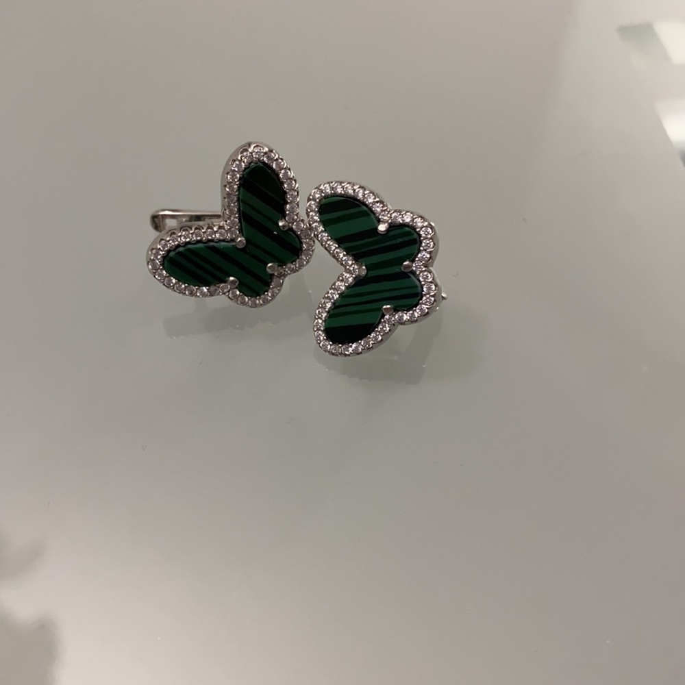 Designed Butterfly earrings. Silver